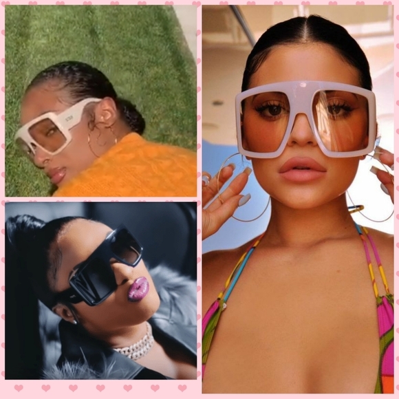 Celebrity Style "D" curved sunglasses - Picture 2 of 3